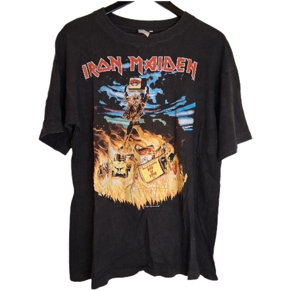 ​Vintage 1990 Iron Maiden Holy Smoke Band Tee